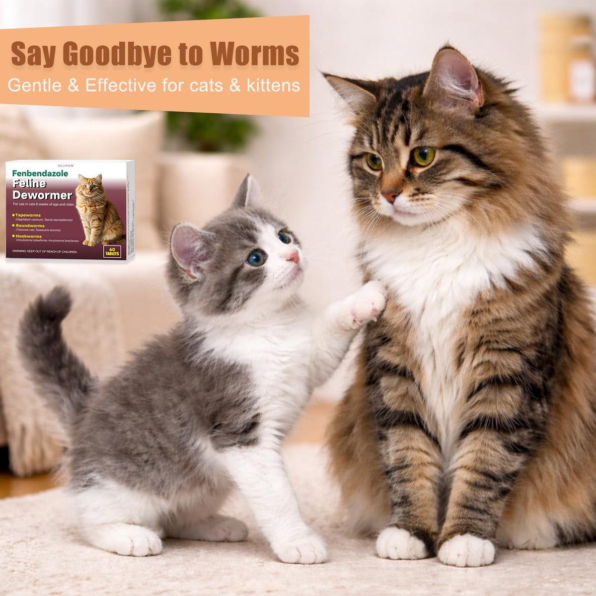 Broad Spectrum Cat & Kitten Dewormer Q465