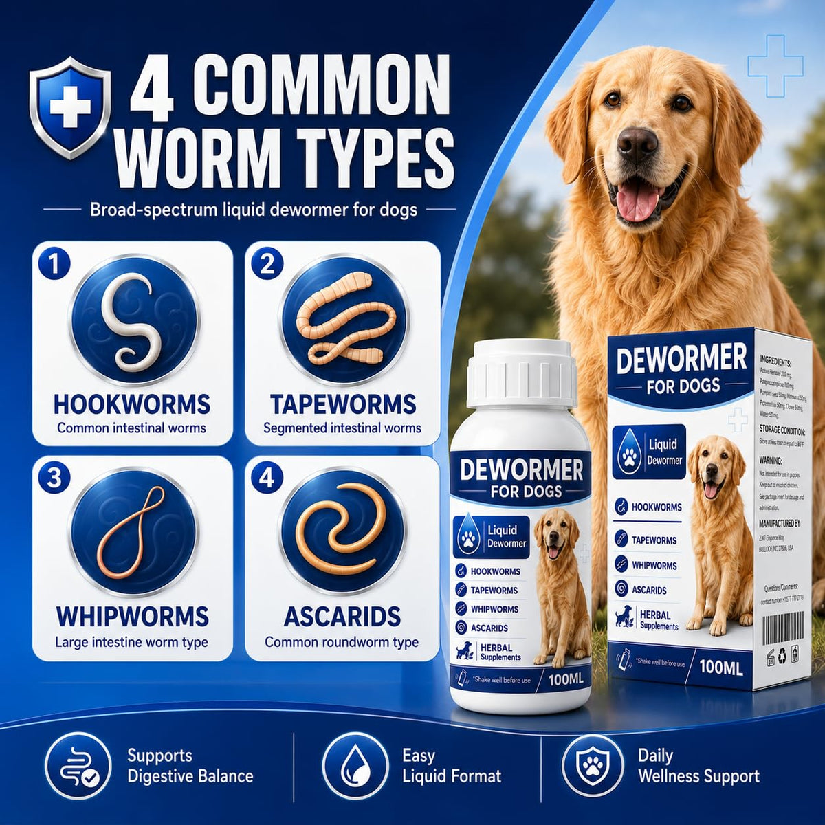 Dog and Puppy Dewormer Liquid Z113