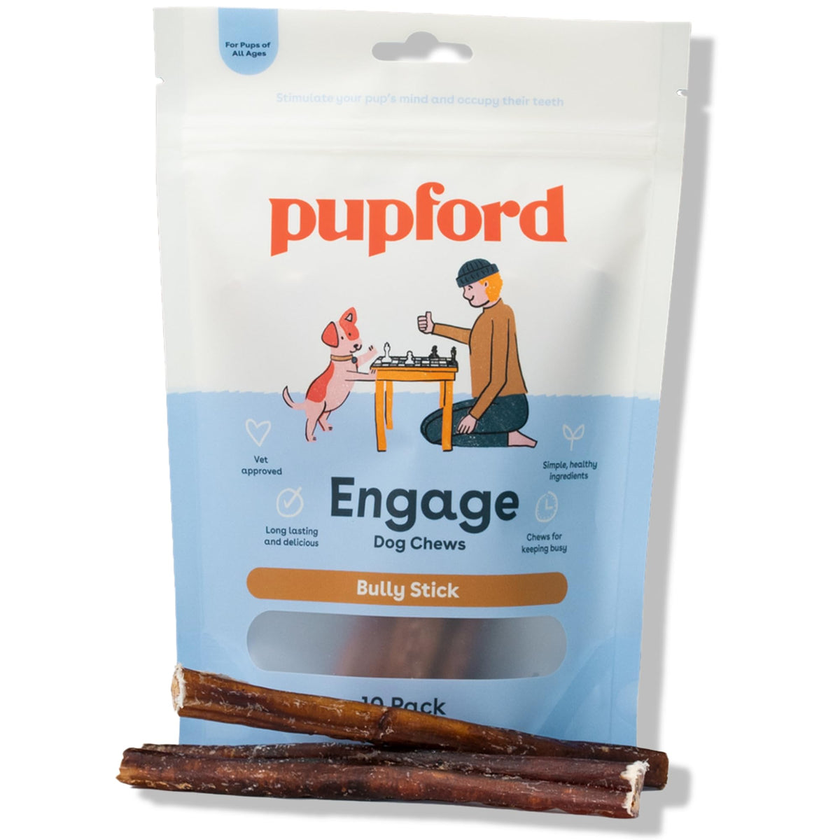 Bully Sticks for Dogs & Puppies, 6", 10 Count G149