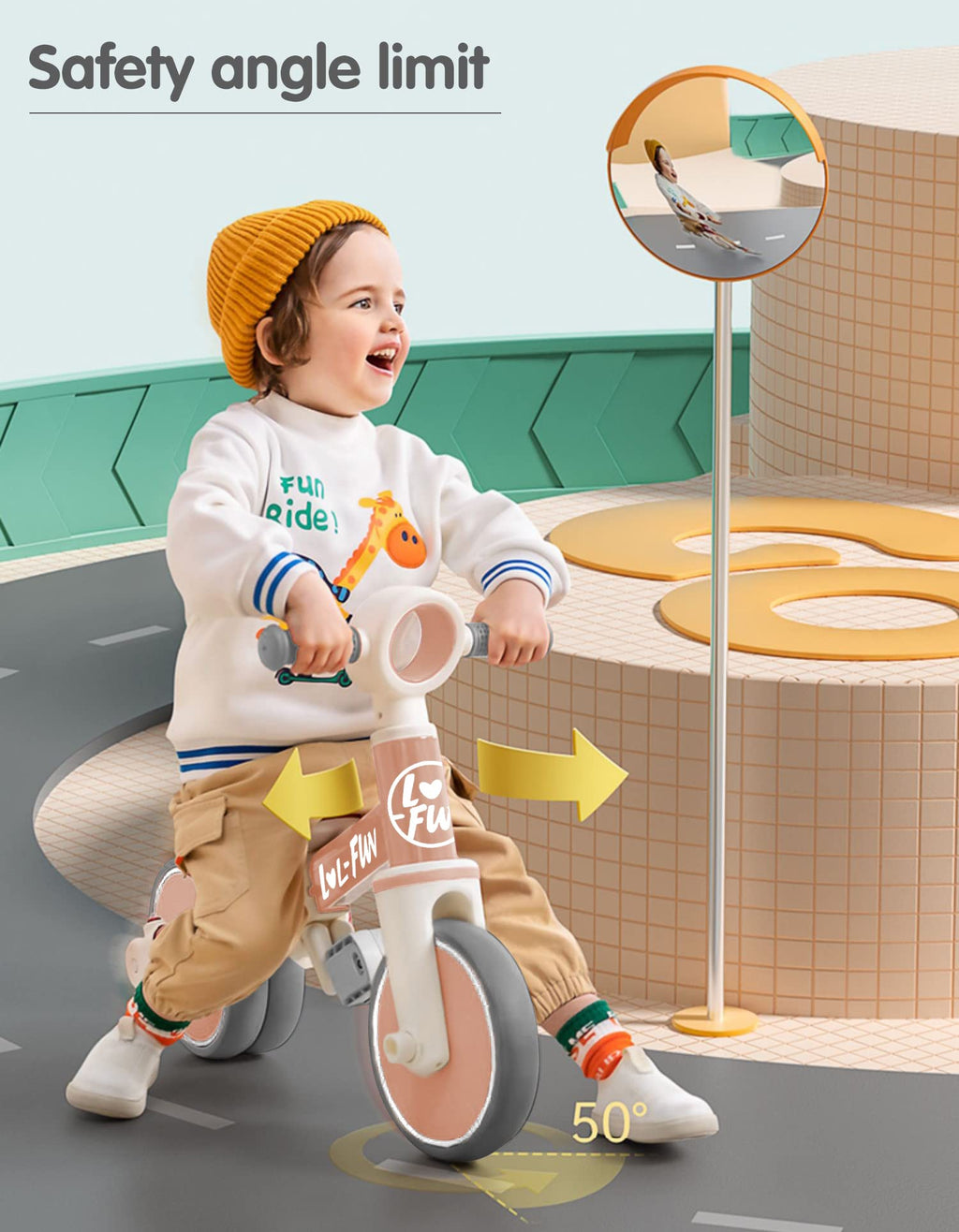 Toddler Balance Bike 4 in 1 Tricycle O636614
