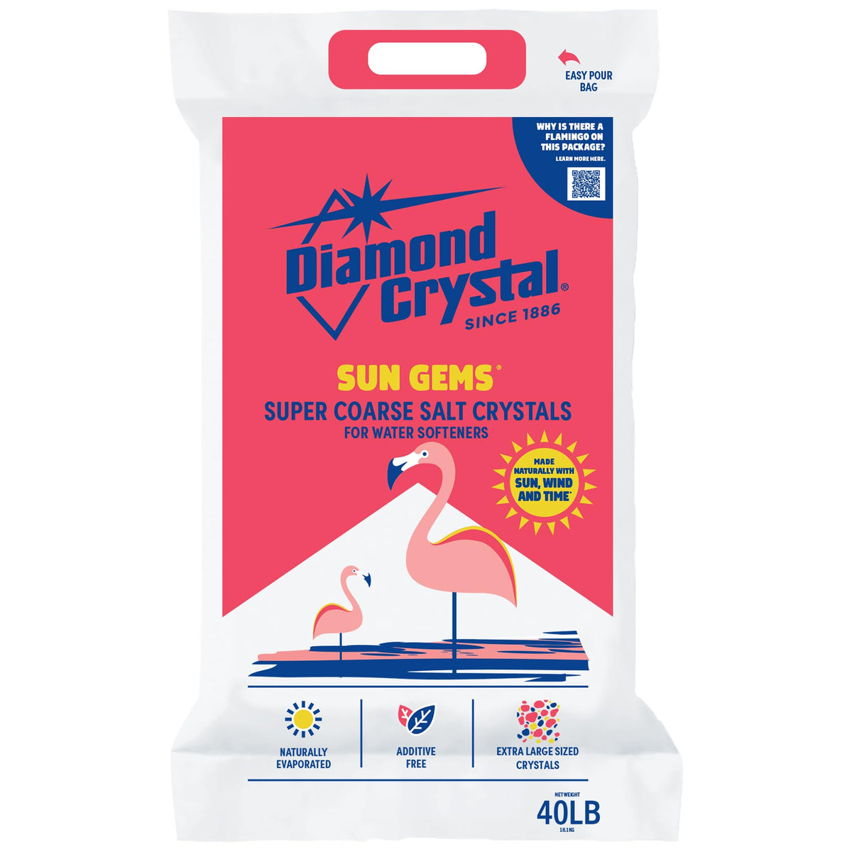 Coarse Salt Crystals, 40 Pounds R5886