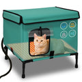 21" Heated Cat House with Heating Pet Pad K390