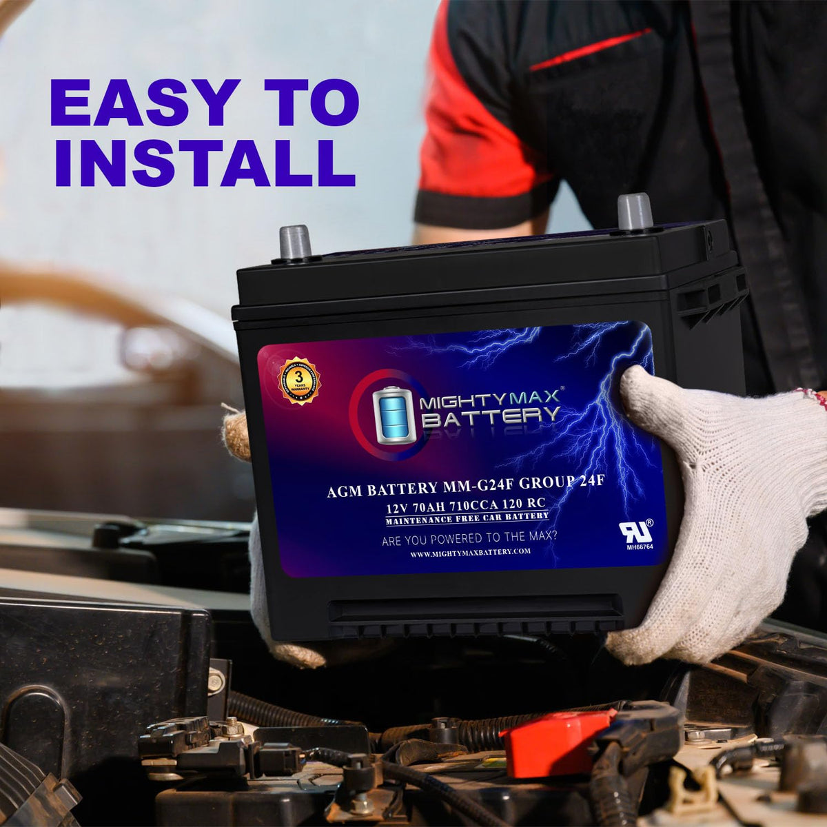 12V 70Ah AGM Replacement Battery C440864