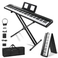 88 Key Foldable Electronic Keyboard Piano with Stand P11879