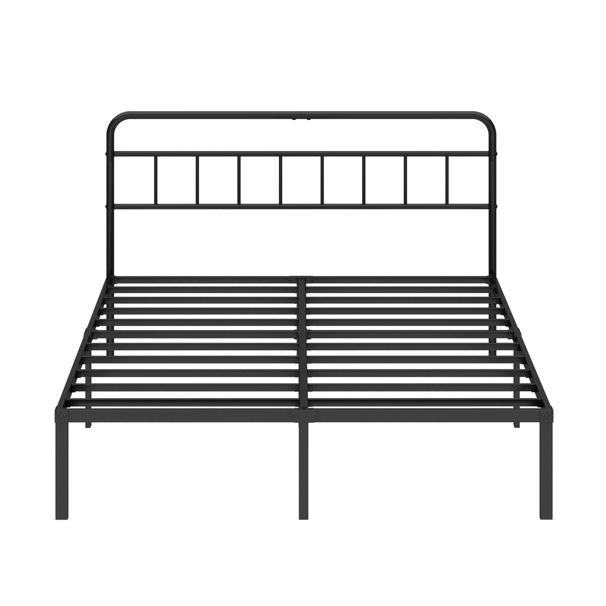 Black Queen Bed Frame with Headboard X754555