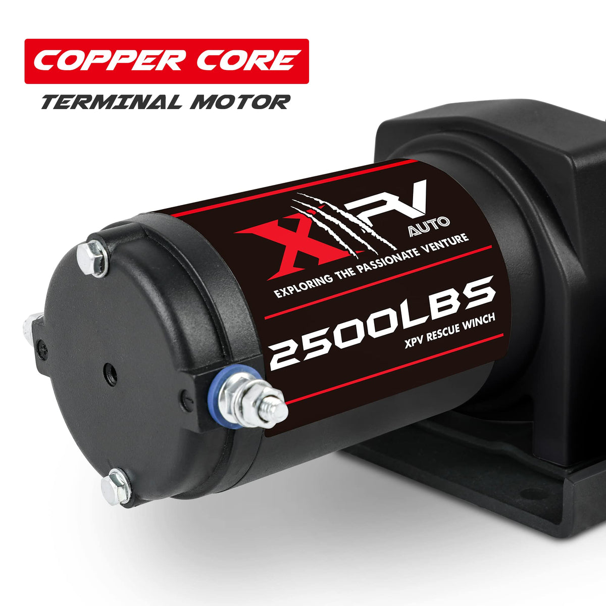 2500lbs 12V Waterproof Electric Winch with Steel Cable E275136