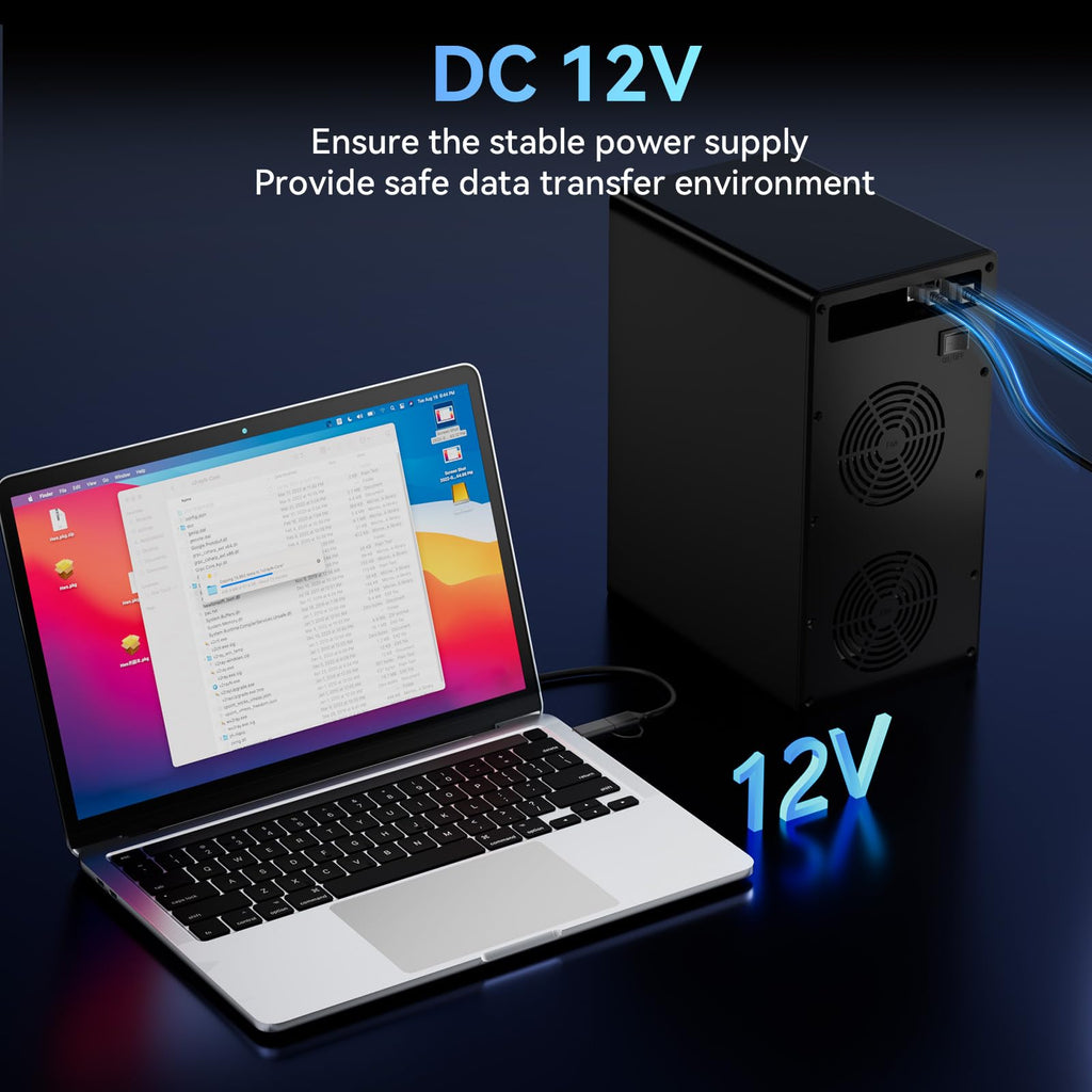 Aluminum 8 Bay Hard Drive RAID Enclosure with Cooling Fan I57050