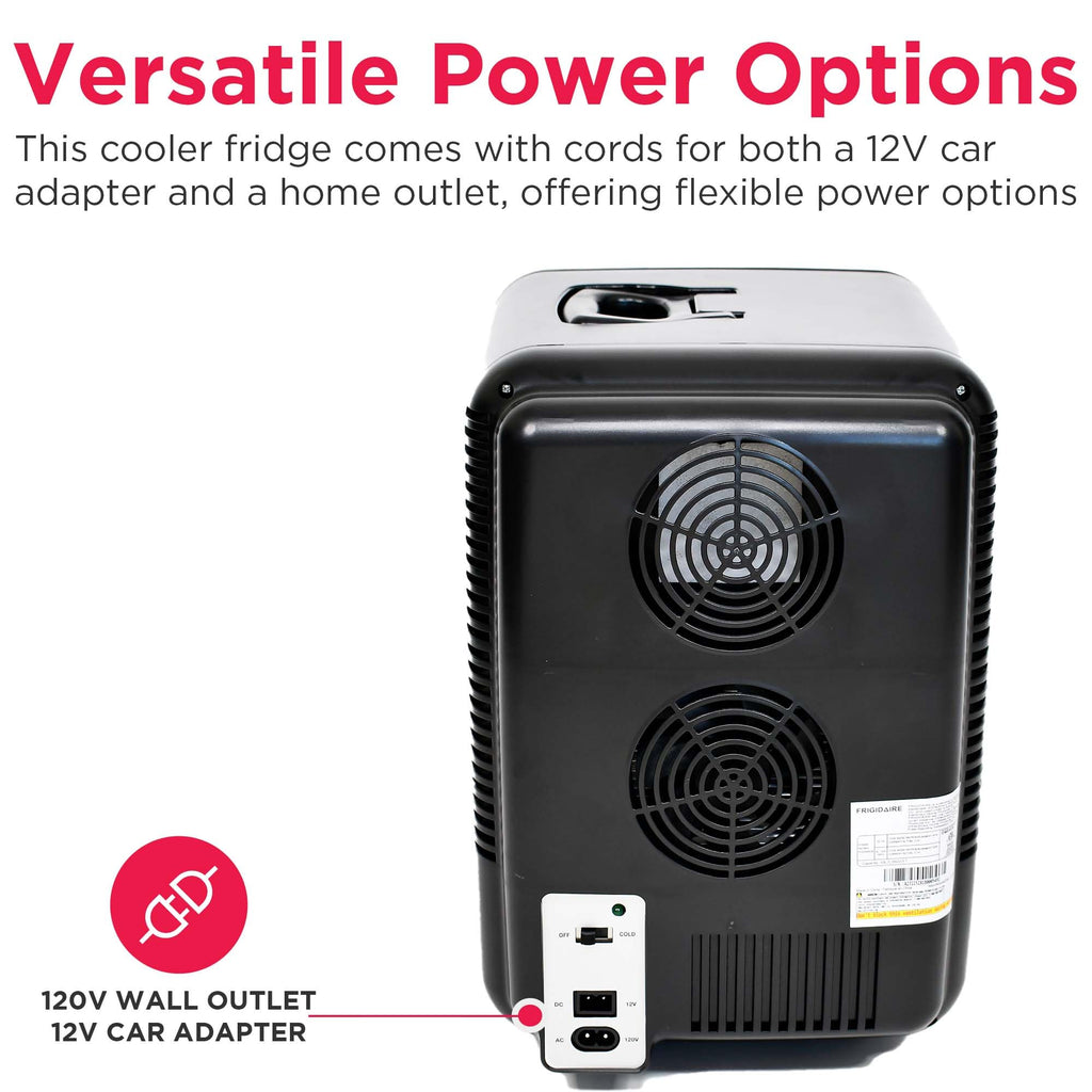 10L Brushed Black Stainless Mini Personal Fridge Cooler K152