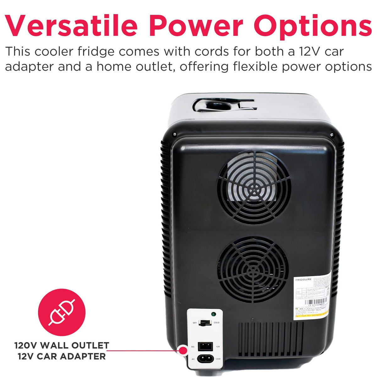 10L Brushed Black Stainless Mini Personal Fridge Cooler K152