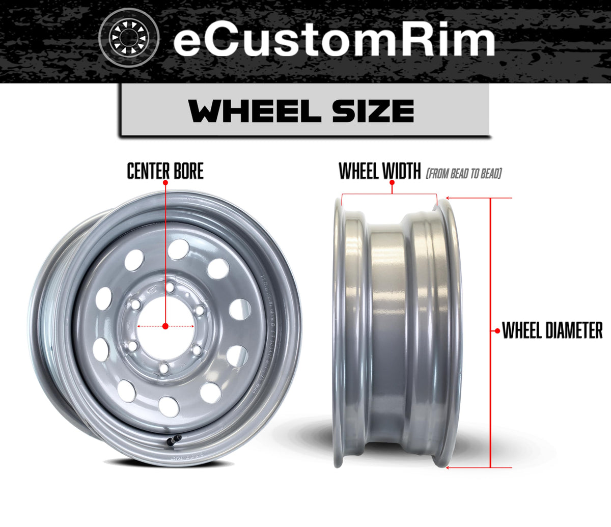 Galvanized Trailer Tire Rim Assembly 12 In. 5 Lug R1880