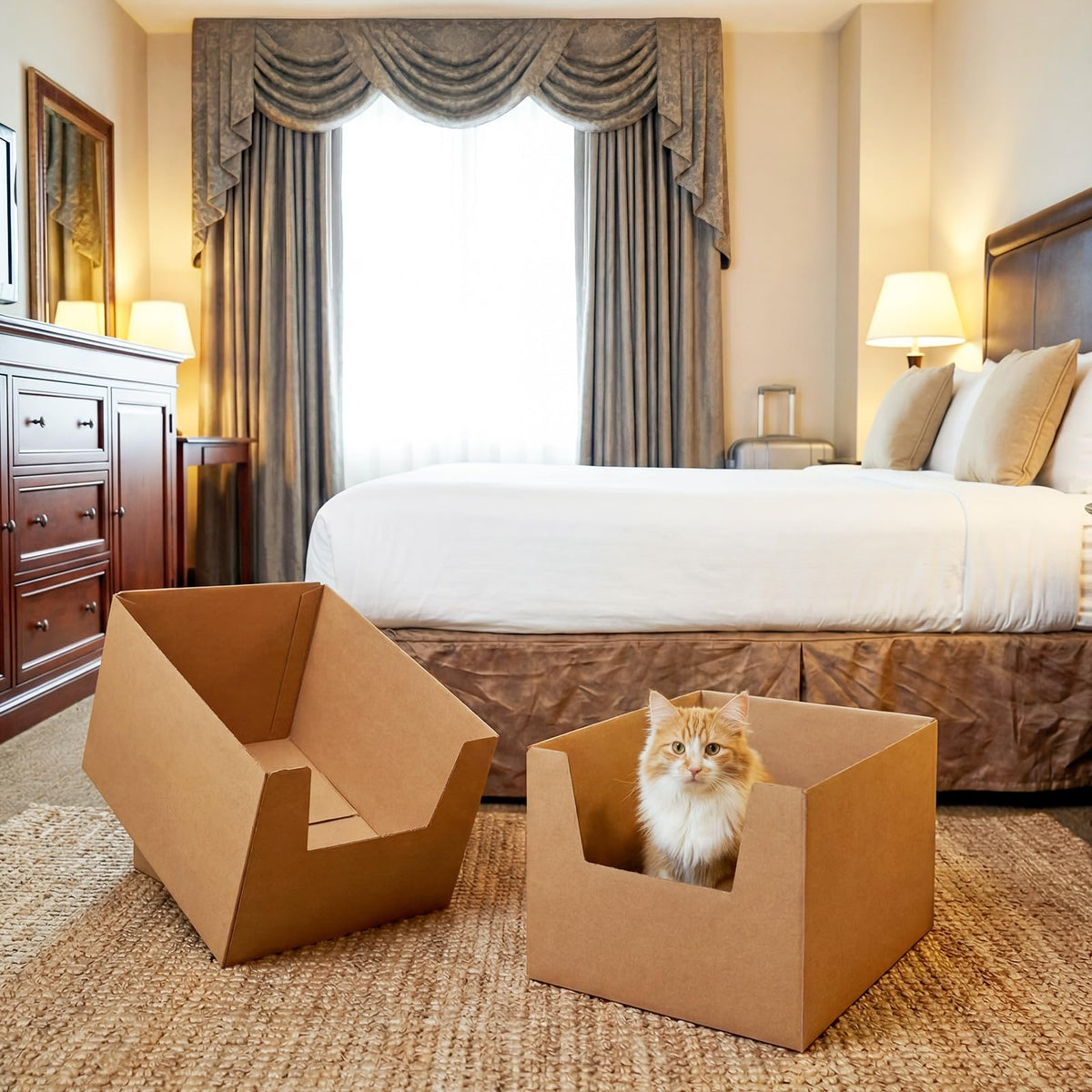 2 Pack XXL Disposable High Sided Litter Boxes J69315