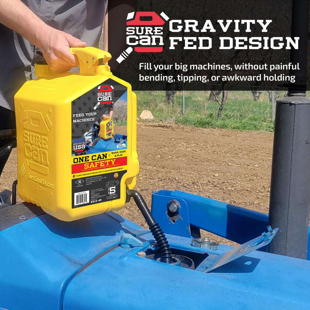 5 Gallon Self-Venting Safety Can with Rotating Spout N7910