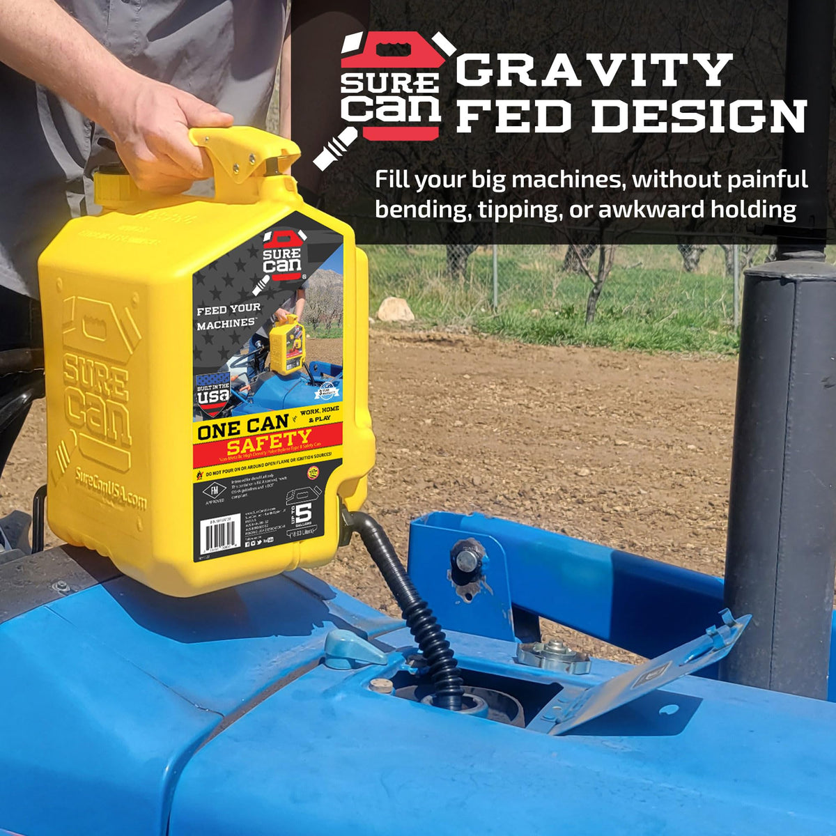 5 Gallon Self-Venting Safety Can with Rotating Spout N7910