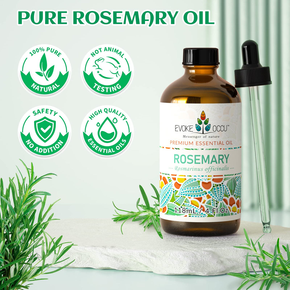 Rosemary Peppermint Lavender Essential Oil 4 Oz N24060