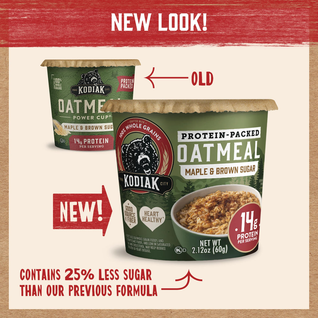 Instant Protein Maple & Brown Sugar Oatmeal, 2.12oz (Pack of 12) E5519