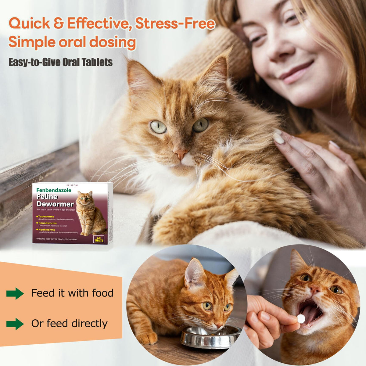 Broad Spectrum Cat & Kitten Dewormer Q465