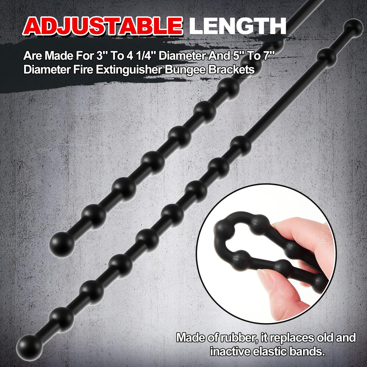 4 Pcs 2.5 Lbs and 5 Lbs Fire Extinguisher Replacement Straps G3455