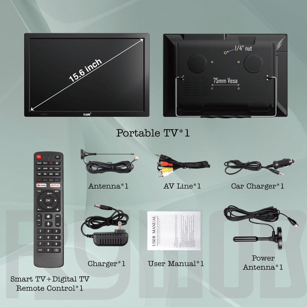 15.6" Rechargeable Battery TV W274609