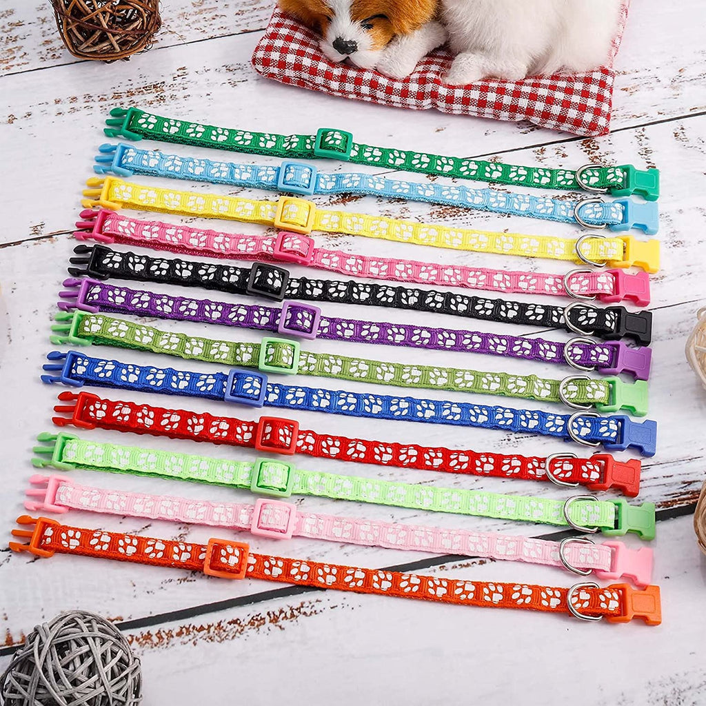 12 Pack Adjustable Puppy Collars H6781