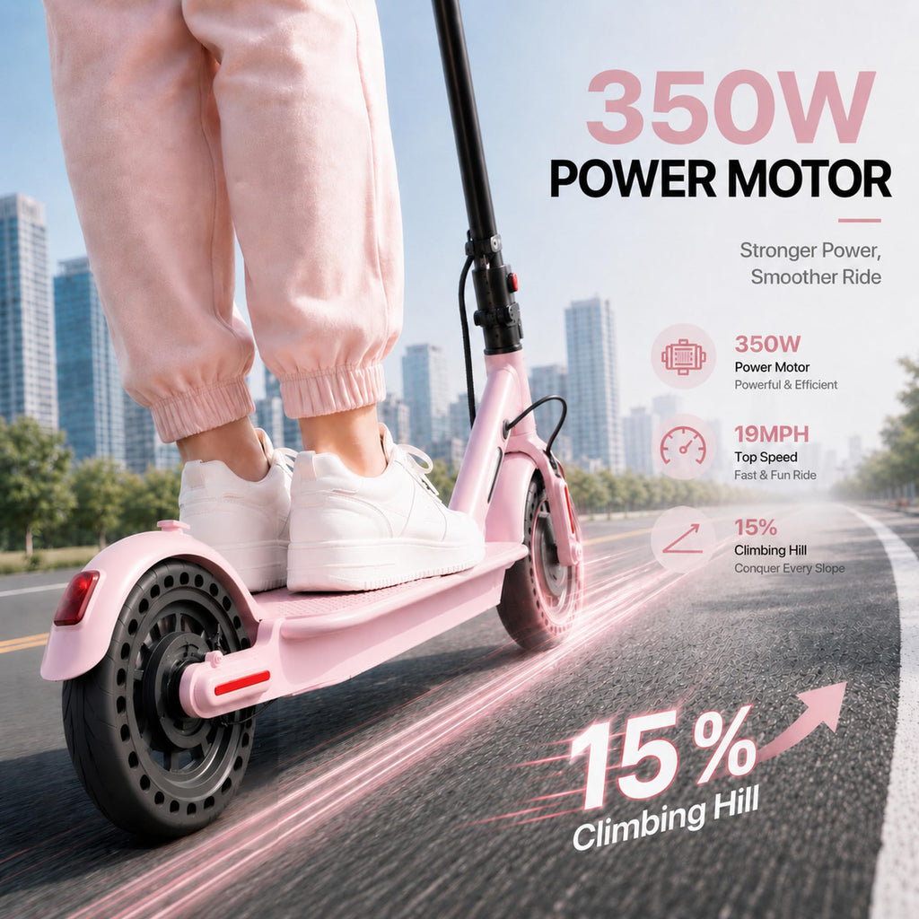350W/500W Electric Scooter with Seat, Dual Suspension T12254