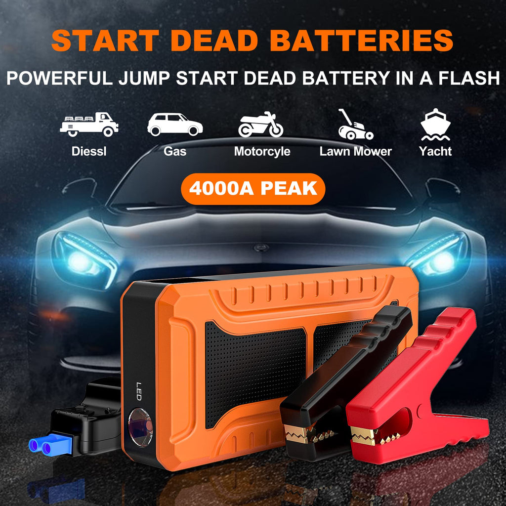 12V Portable Car Battery Jump Starter H373974