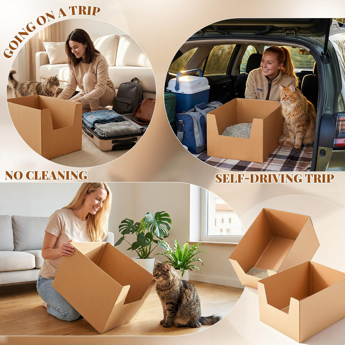 2 Pack XXL Disposable High Sided Litter Boxes J69315