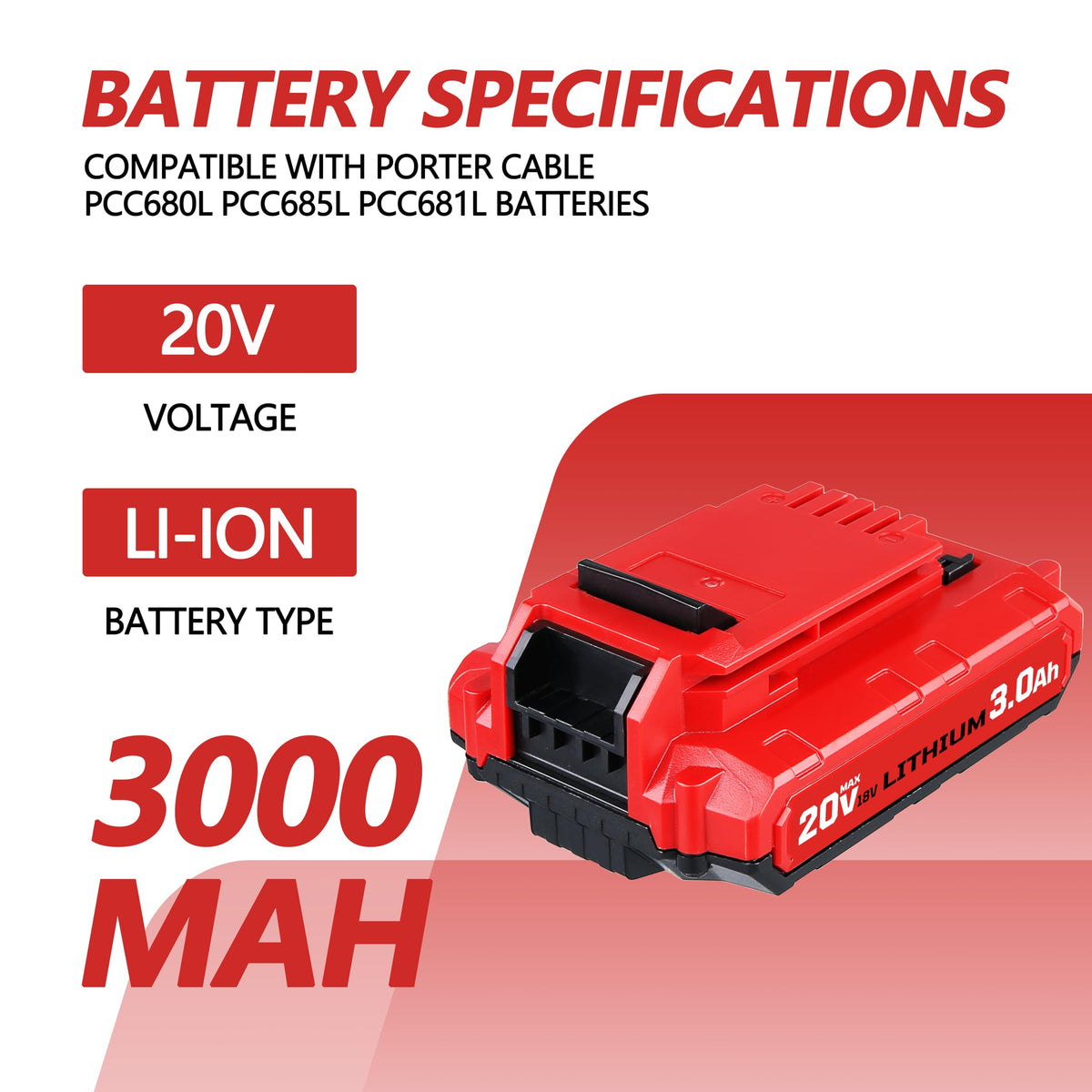 20V 3.0Ah Battery X64082