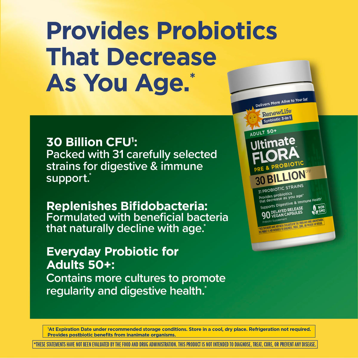 50+ Probiotic 30 Billion CFU 31 Strains O530