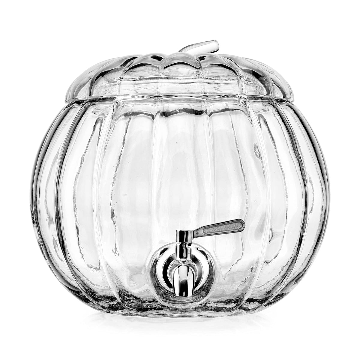 2.11 Gallon Clear Glass Beverage Dispenser with Stainless Steel Spigot A68335