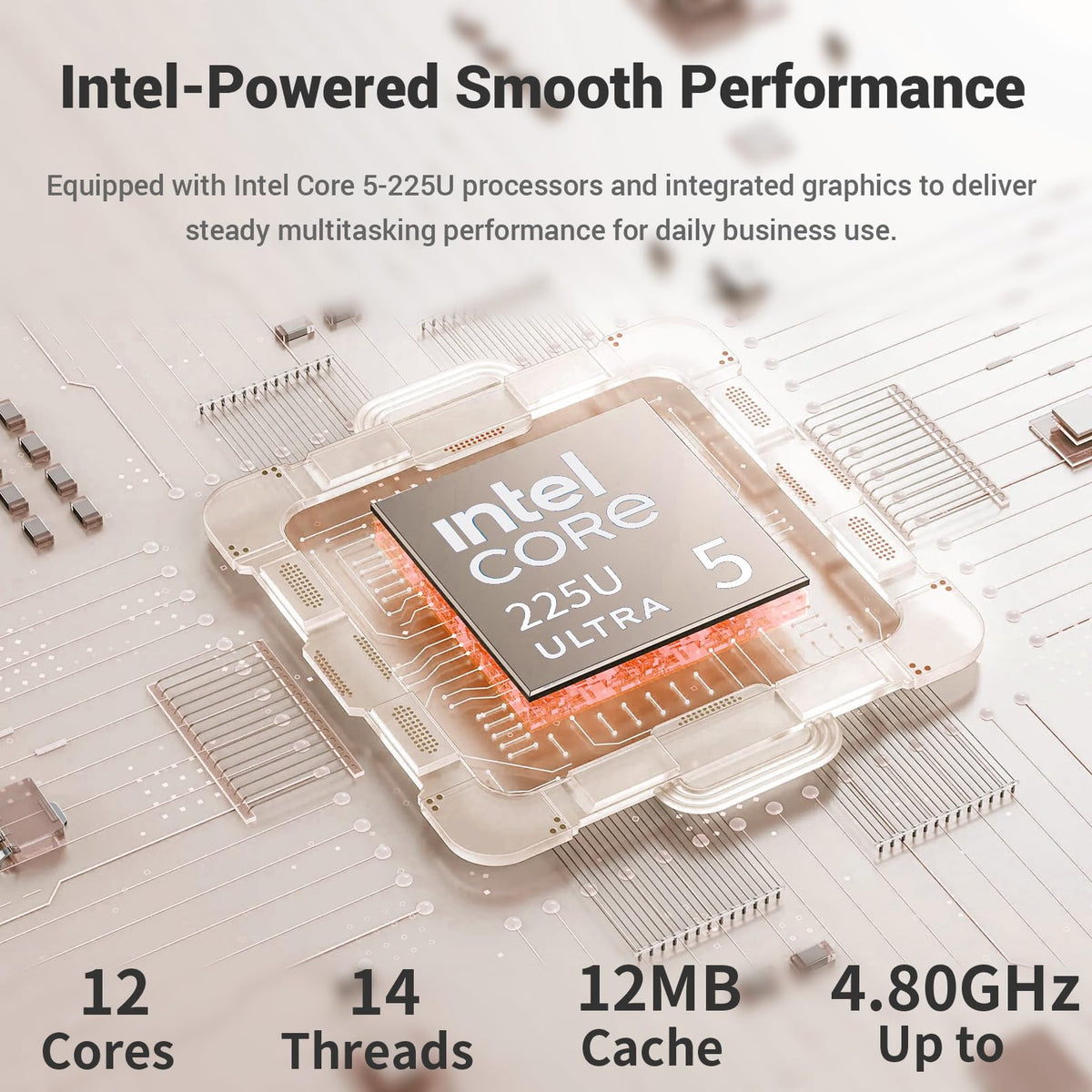 15.6" FHD Touchscreen Intel Core Ultra 5 Laptop U785