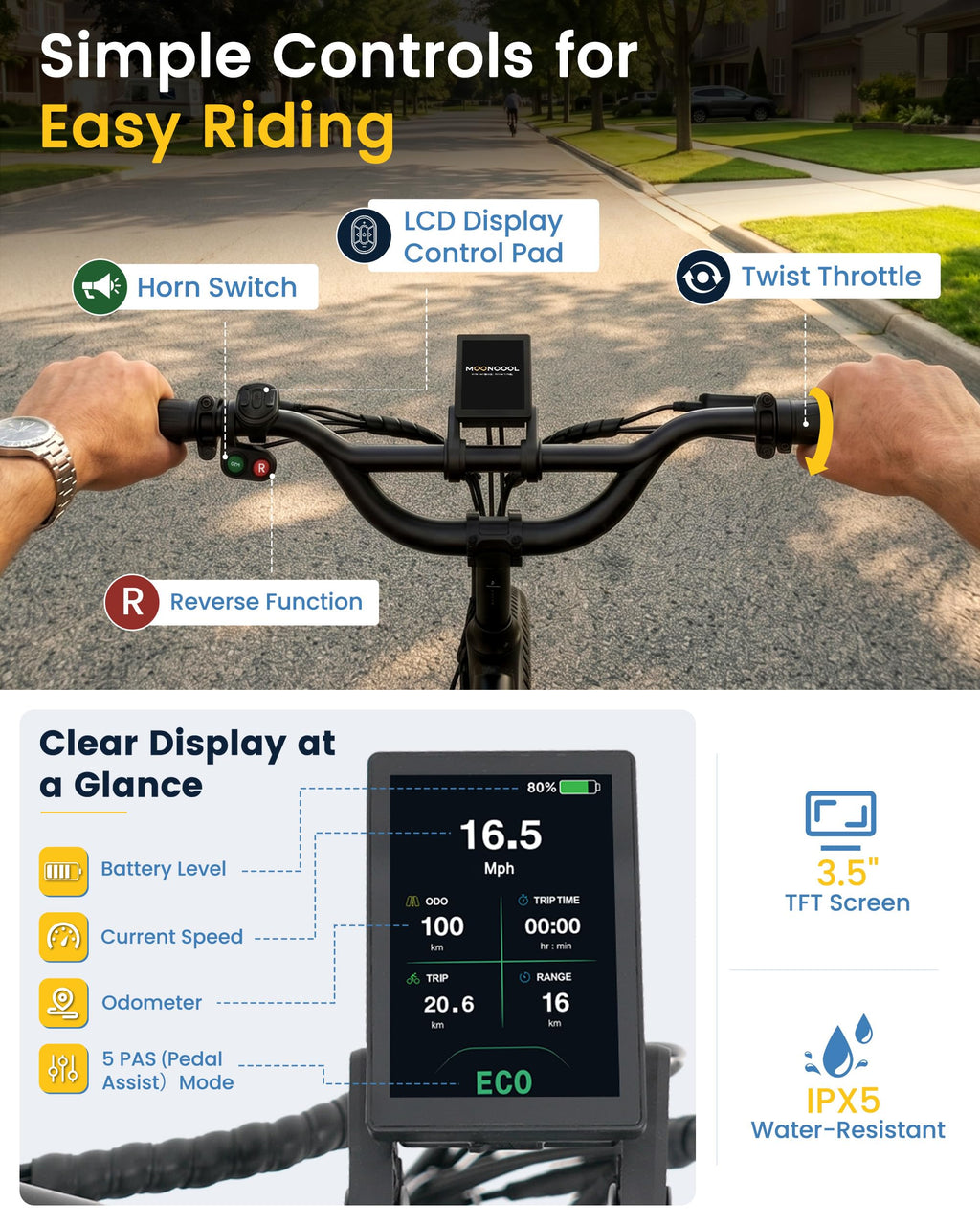 Electric Tricycle for Adults, 500W 20" Fat Tire Folding Trike W2180