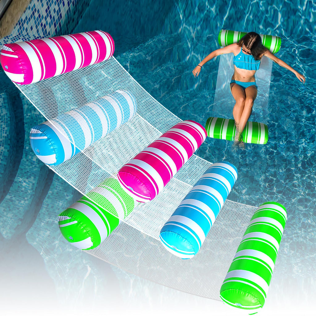 3 Pack Inflatable Pool Floats Adult Size Water Hammock G312