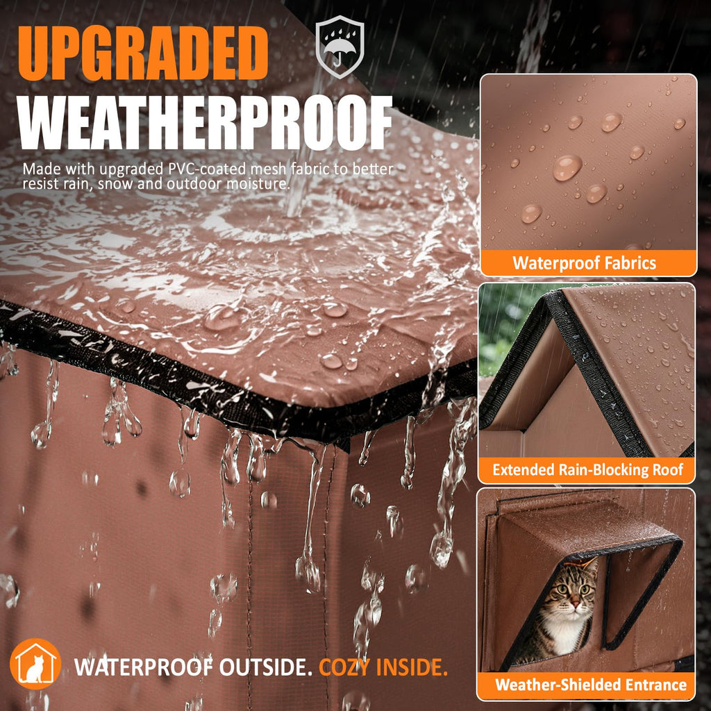 Weatherproof Heated Cat House N485655