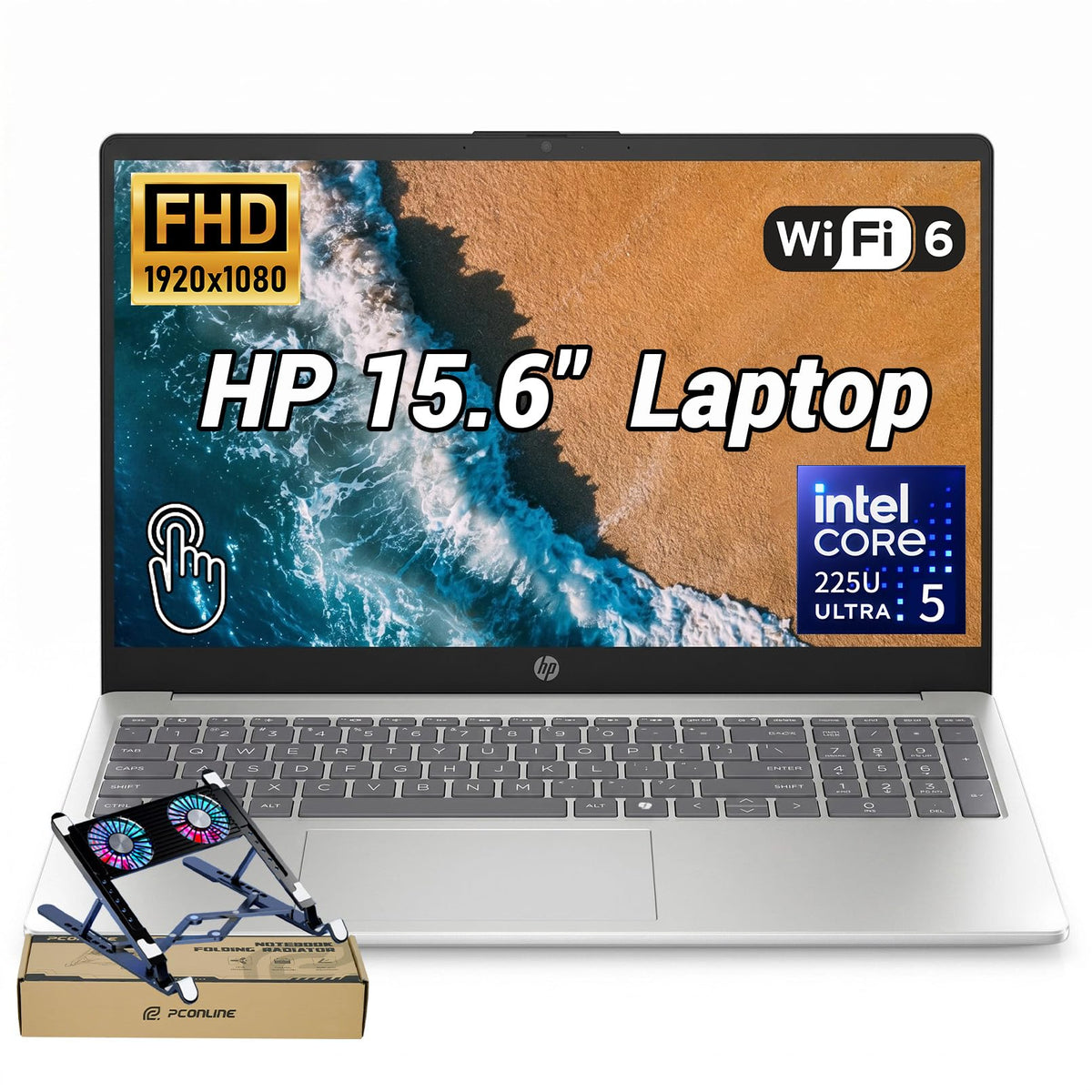 15.6" FHD Touchscreen Intel Core Ultra 5 Laptop U785