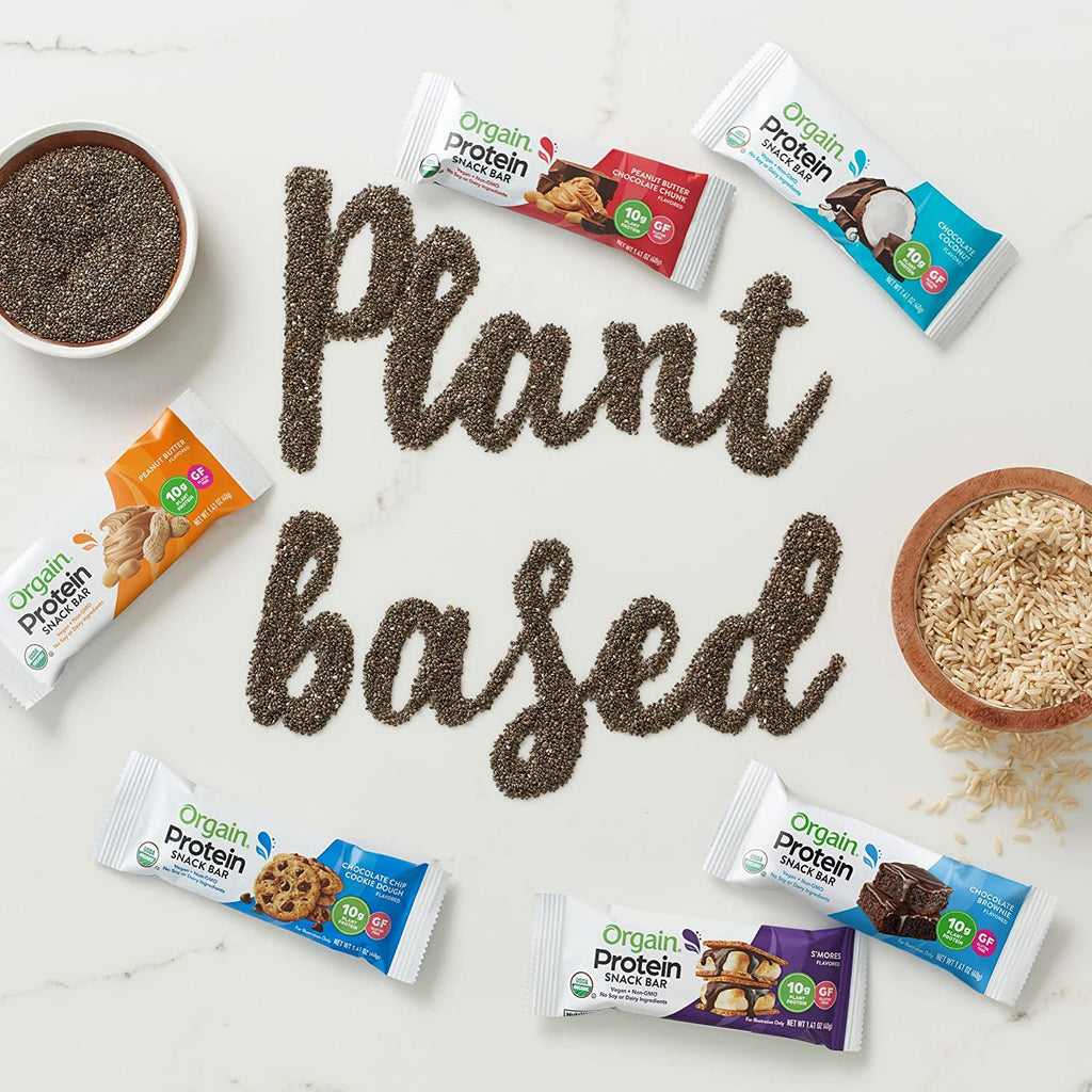 Organic Vegan Protein Powder and Protein Bars Bundle C56551