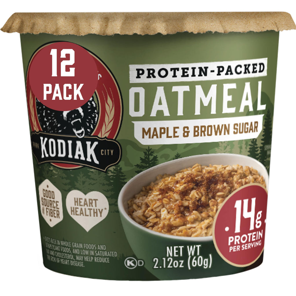 Instant Protein Maple & Brown Sugar Oatmeal, 2.12oz (Pack of 12) E5519