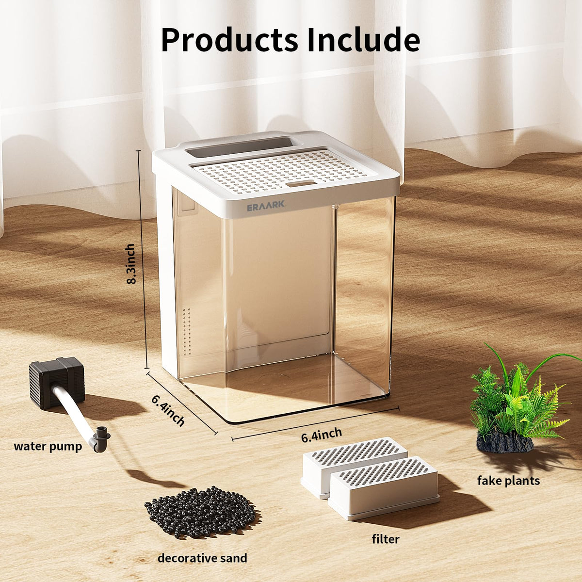 1.5 Gallon Aquarium Kit with Filter and LED Light O605270