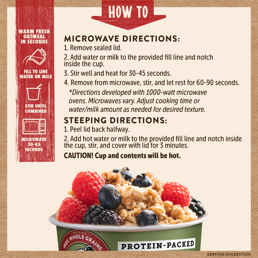 Instant Protein Maple & Brown Sugar Oatmeal, 2.12oz (Pack of 12) E5519