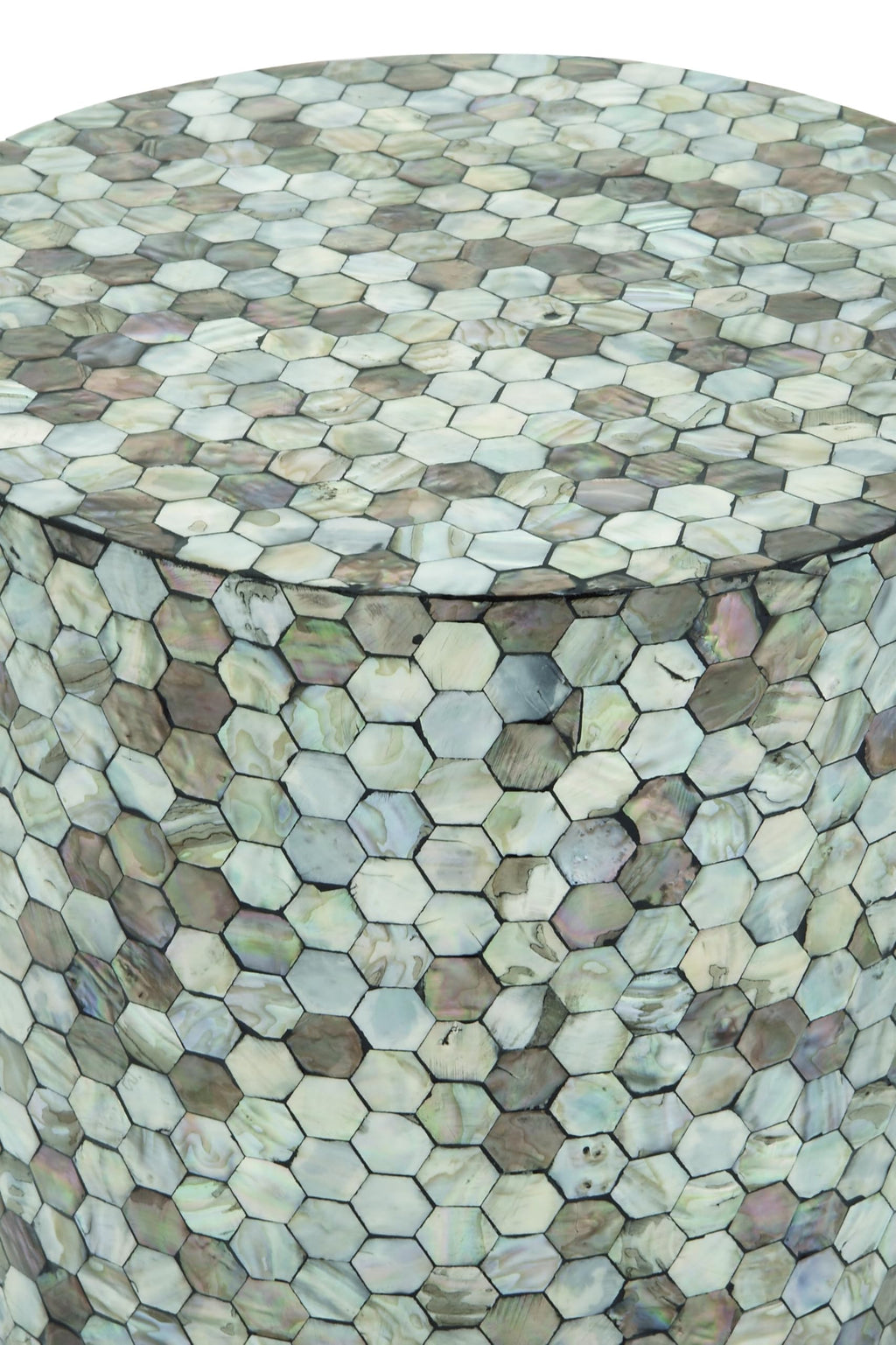 14" x 14" x 20" Multi Colored Mosaic Side Table H842