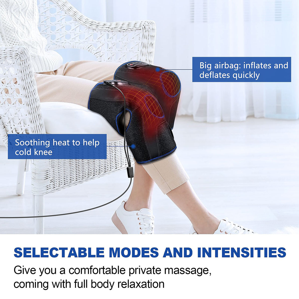 Knee Massager with Heat and Air Compression Q427