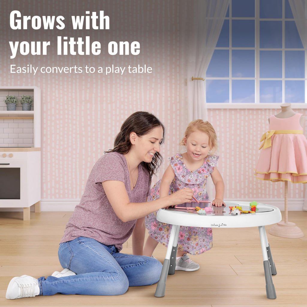 2 in 1 Baby Activity Center and Play Table with 3 Detachable Toys C243514