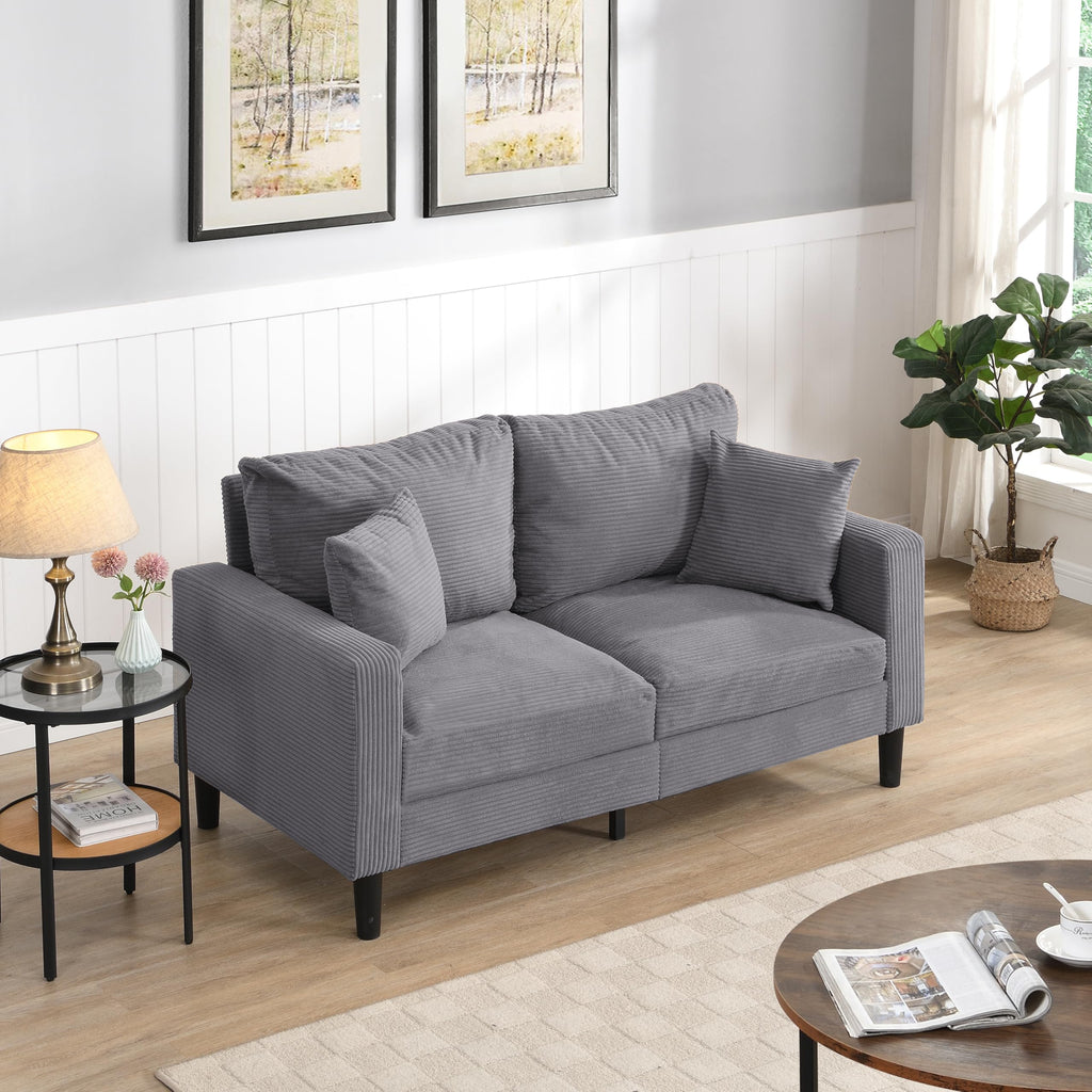 Light Gray Upholstered Sofa Z1877