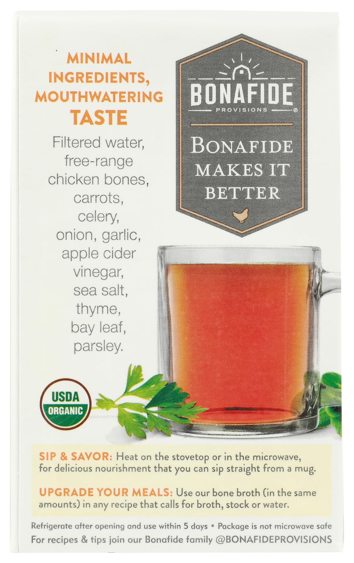 Organic Chicken Bone Broth 16.9 Ounce G6363