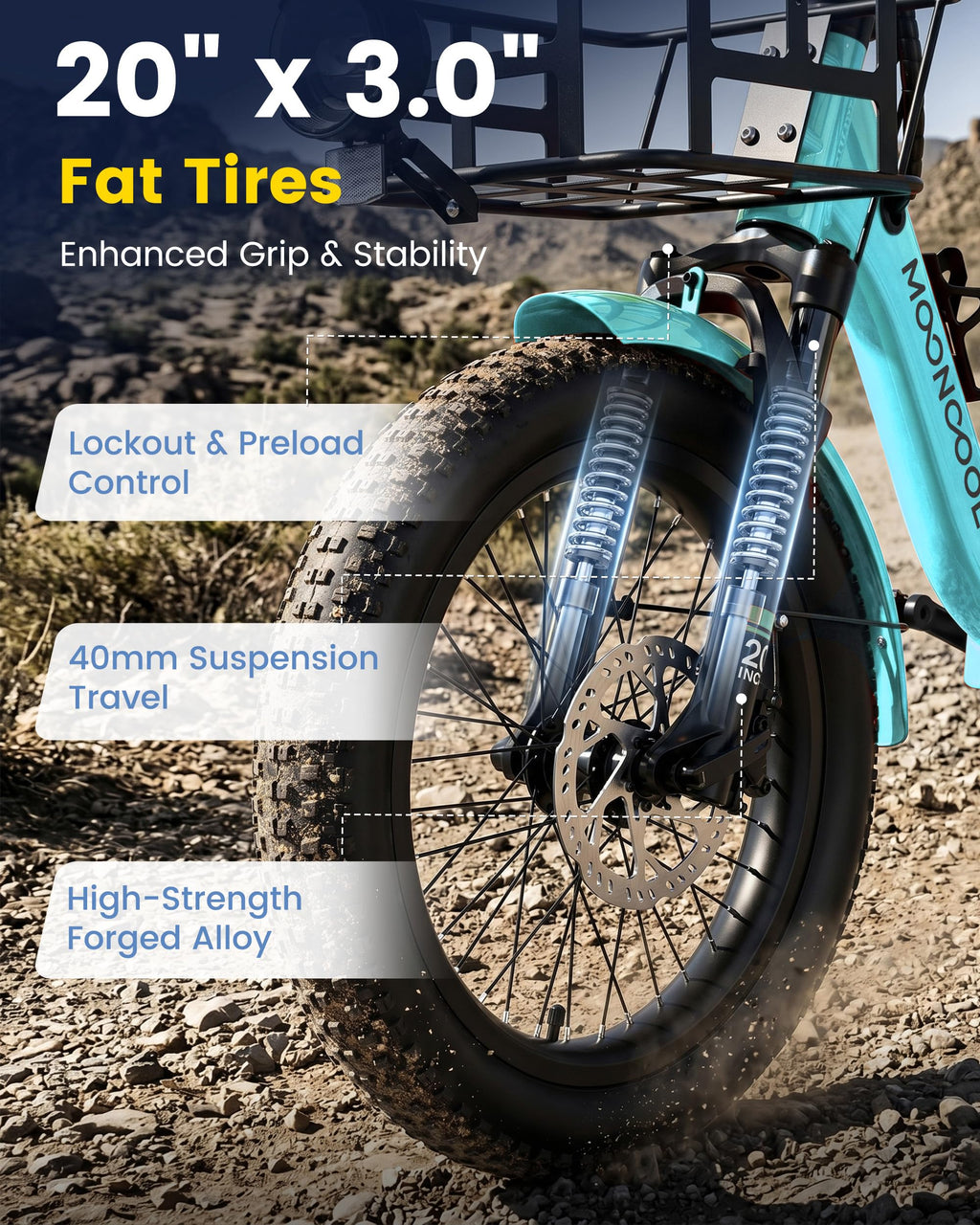 Electric Tricycle for Adults, 500W 20" Fat Tire Folding Trike W2180