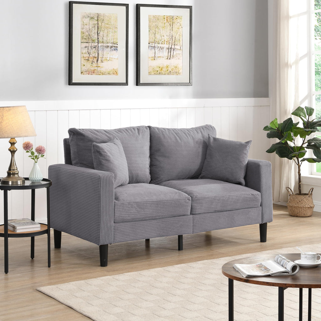 Light Gray Upholstered Sofa Z1877