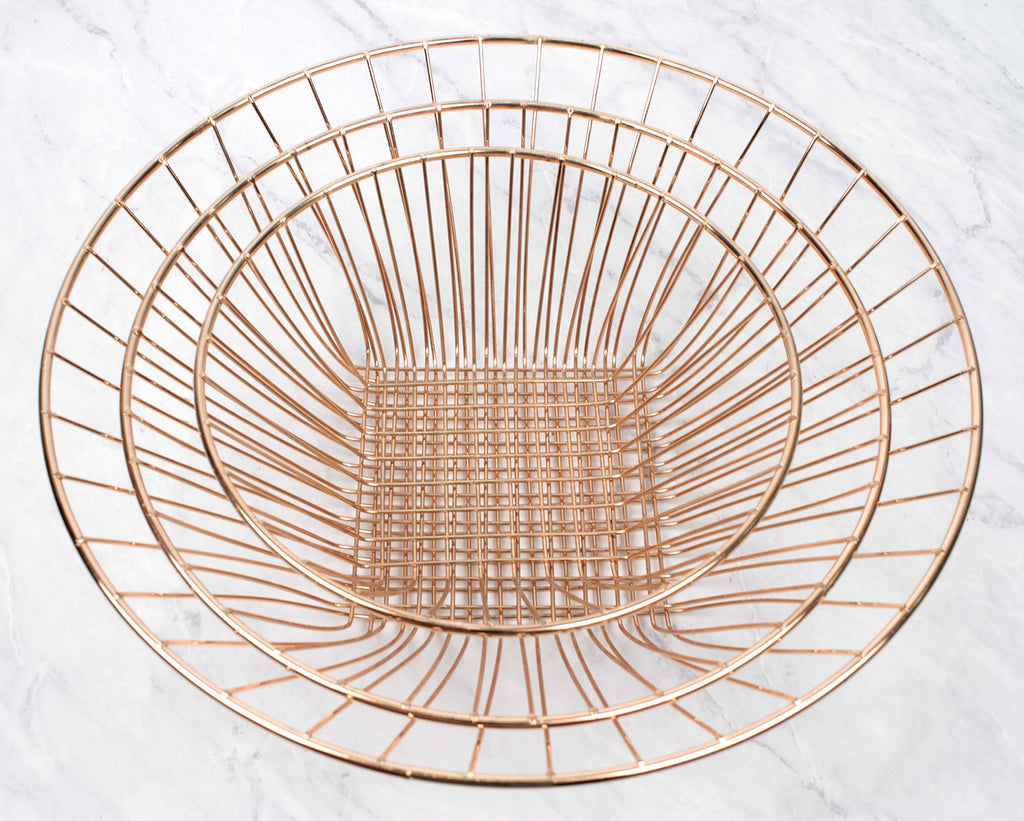 3-Tier Copper Wire Hanging Baskets G651