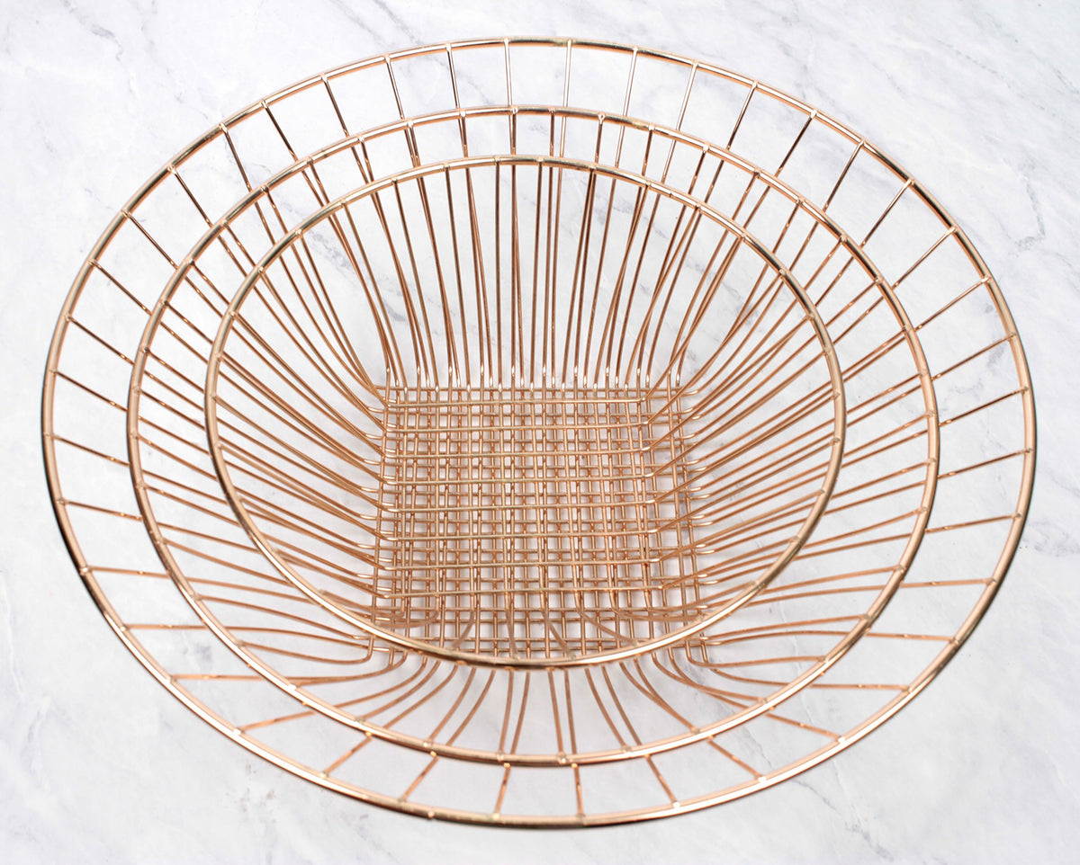 3-Tier Copper Wire Hanging Baskets G651